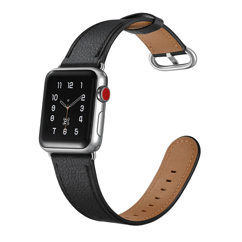 Ремешок из натуральной кожи для Apple Watch 40 мм и ремешок для Apple Watch 38 мм Ремешки для наручных часов iwatch серии 4 3 2 1 цветной браслет для женщин