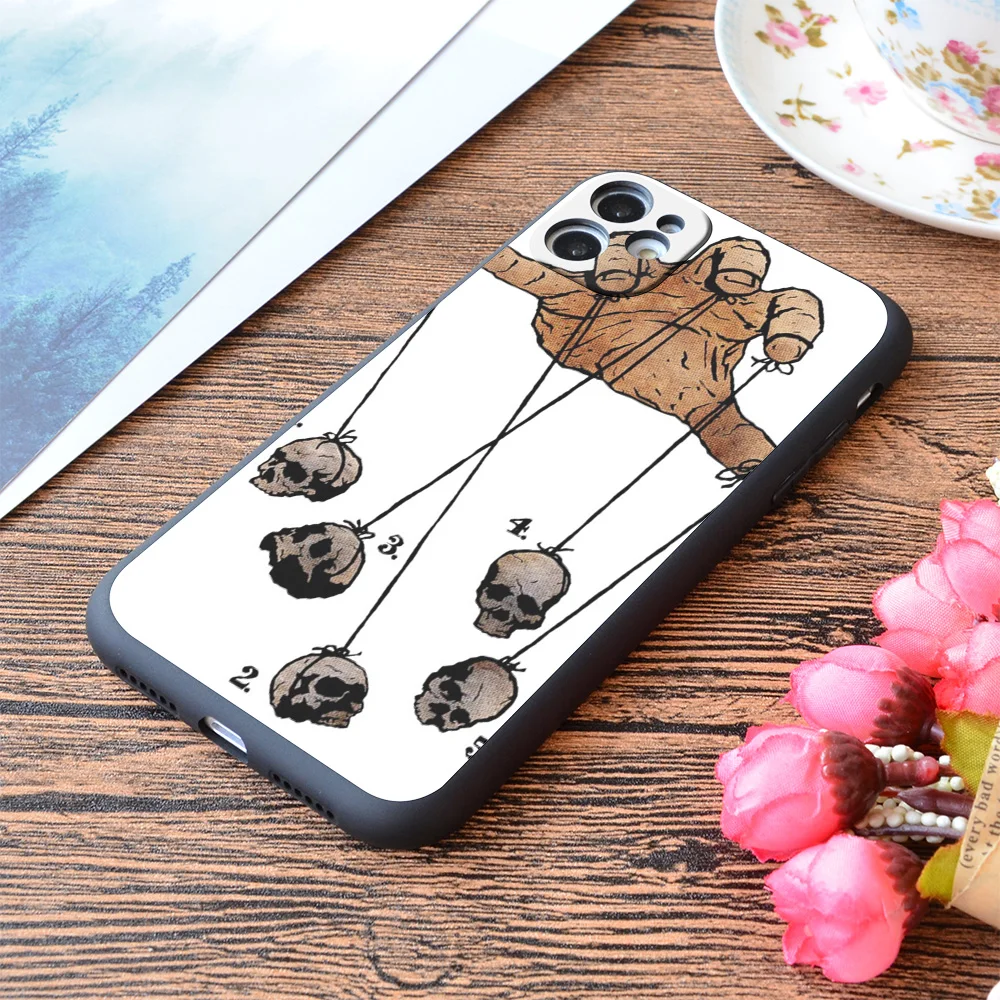 

For iPhone The Five Dancing Skulls of Doom Print Soft Matt Apple iPhone Case