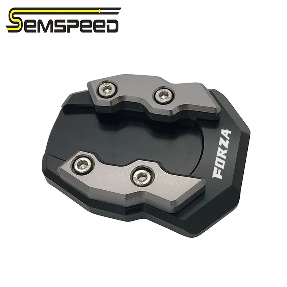 SEMSPEED логотип мотоцикла FORZA подножка сбоку накладка пластина для Honda Forza300 250 125 MF13 MF14 подножка расширение колодки Поддержка