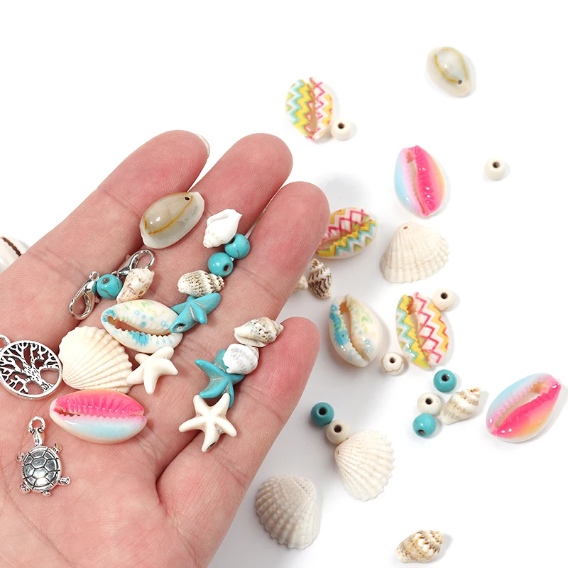Colorful Ocean Shell And Stone Beads Kit 3