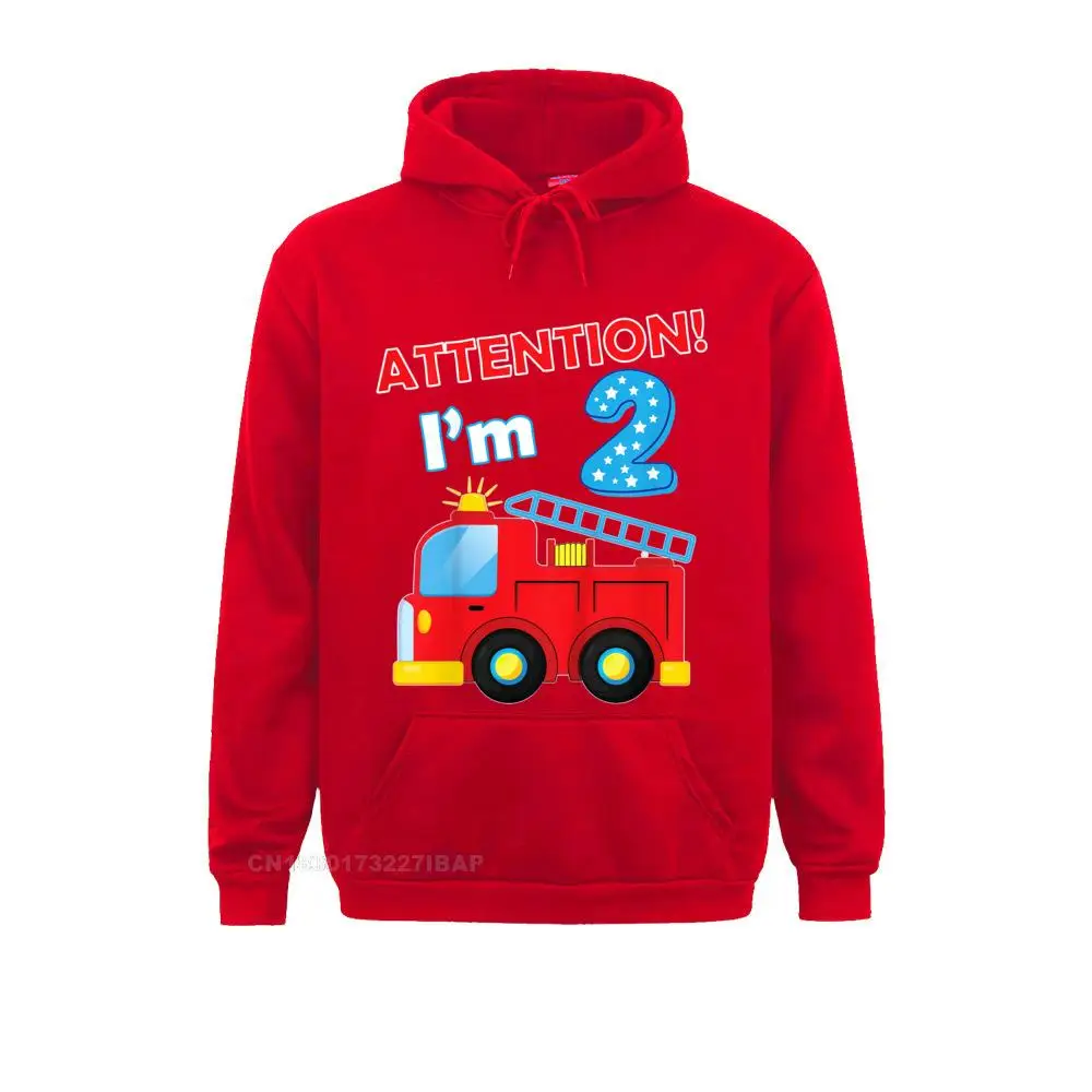 Fire Department Two 2yr 2nd 2 Year Old Birthday Hooded Pullover Party Hoodies For Men Slim Fit Sportswears Funny