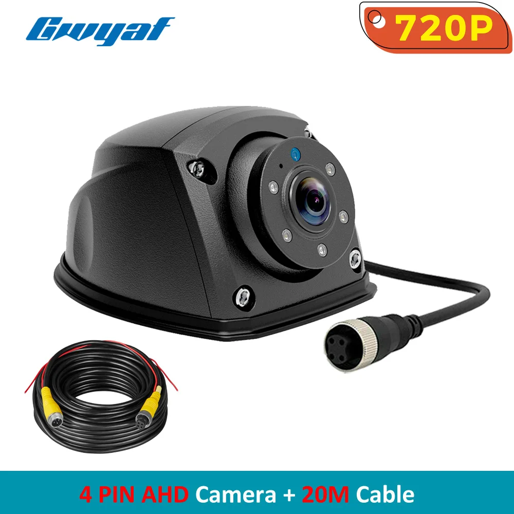 Heavy Duty Side View Camera AHD 720P Mini Side Mount Camera IR Night Vision Waterproof Reversing Parking Camera For Truck RV Bus wireless backup camera for car Vehicle Cameras