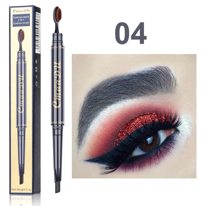 Long Lasting Double Eyebrow Pen Waterproof Eyebrow Enhancers With Soft Brush Natural Smooth Eyebrow Pencil Makeup Cosmetic TSLM2 Long Lasting Double Eyebrow Pen Waterproof Eyebrow Enhancers With Soft Brush Natural Smooth Eyebrow Pencil Makeup Cosmetic TSLM2