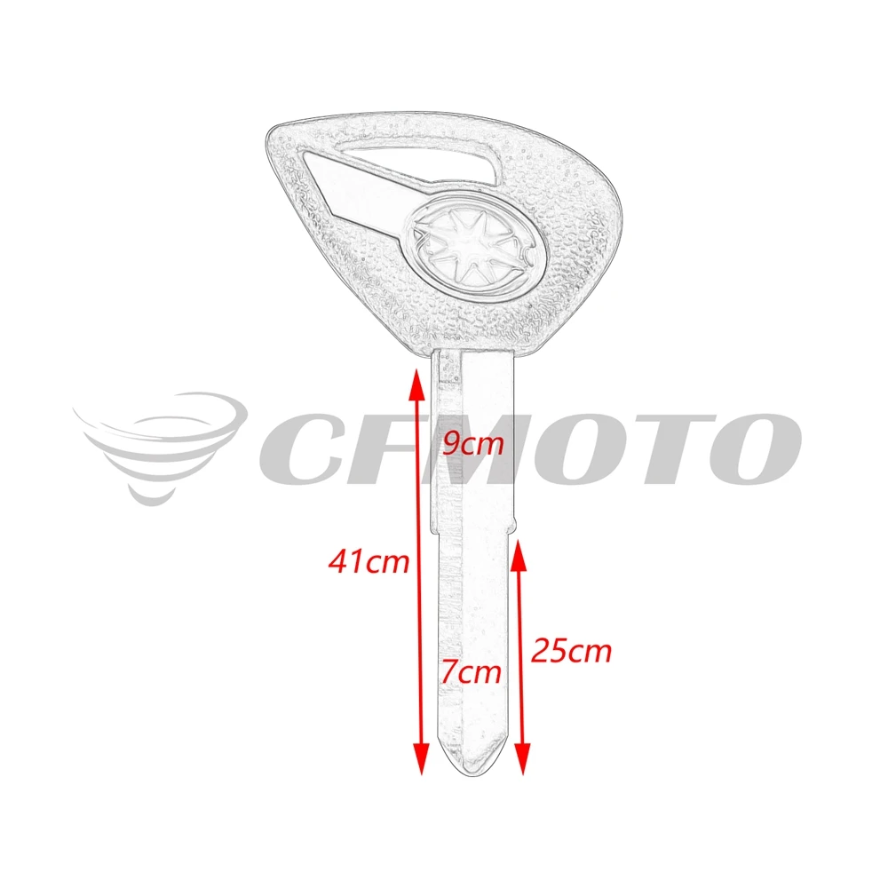 Мотоцикл нерезанное лезвие правый слот ключ embryo для Yamaha YZF FJR 1300 XJR 1300 MT-07 MT-09 XJ6 TMax FZ8 FZ6 R1 R3 R6 MT 07 09