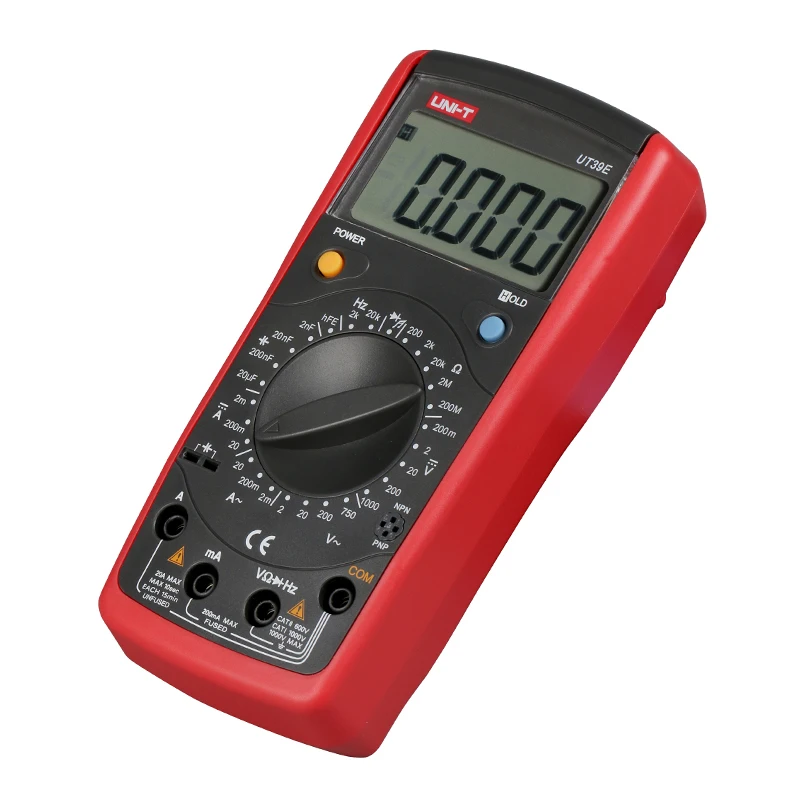 UNI-T UT39E Цифровой мультиметр 4 1/2 ЖК-цифровой мультиметр AC DC Емкость Гц Тестер