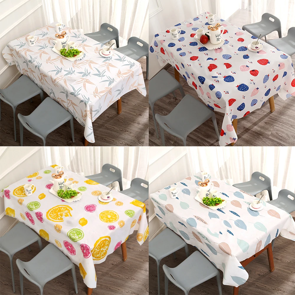Waterproof Proof PVC Table Cloth Cover Home Dining Kitchen Tablecloth New WE