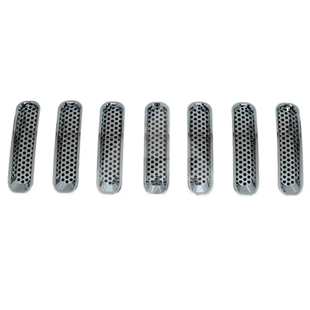 

3M for 2007 2008 2009 2010 2011 2012 2013 2014 2015 2016 2017 Jeep Wrangler Chrome ABS Round Hole Packaged Grille