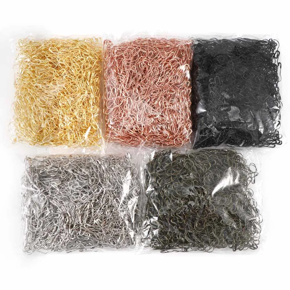 1000PC 1 상자 조롱박 모양 안전 핀 금속 클립 조롱박 핀 뜨개질 크로스 스티치 마커 태그 핀 DIY 의류 키트에 대한 클립
