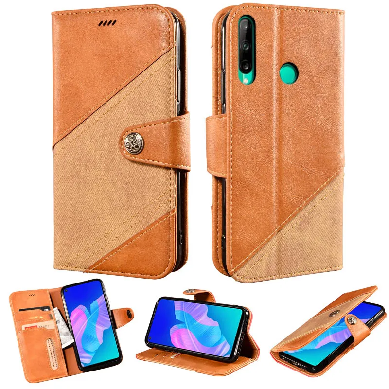 Флип-чехол для Huawei P40 Lite E Book кожаный чехол-бумажник магнитный ударопрочный чехол