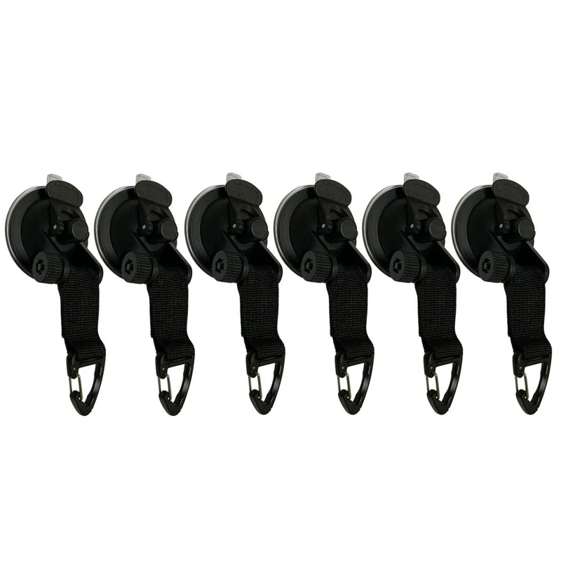 

Suction Cup with Strap Heavy Duty Tie Down Car Mount Tents Tarp Securing Hook