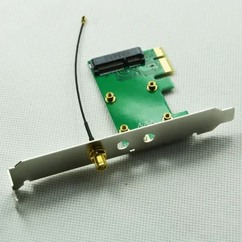 

Replacement Antenna Add On Adapter Card Convertor Network Professional MiniPCI-E To PCI-E Laptop Desktop PC Wireless WiFi