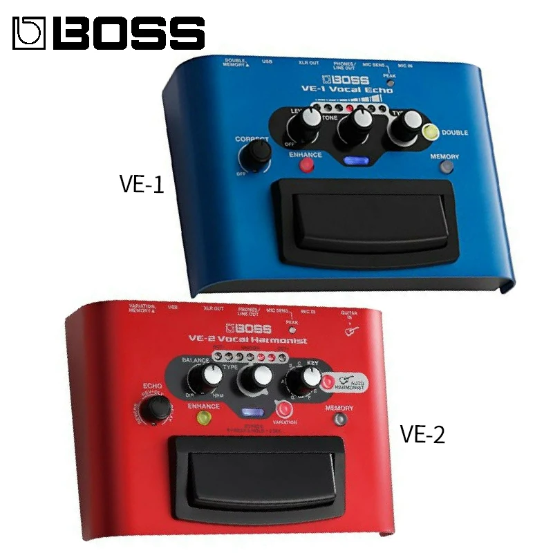 BOSS VE-1/VE-2 Vocal Echo Harmonist Effects Processor Stompbox