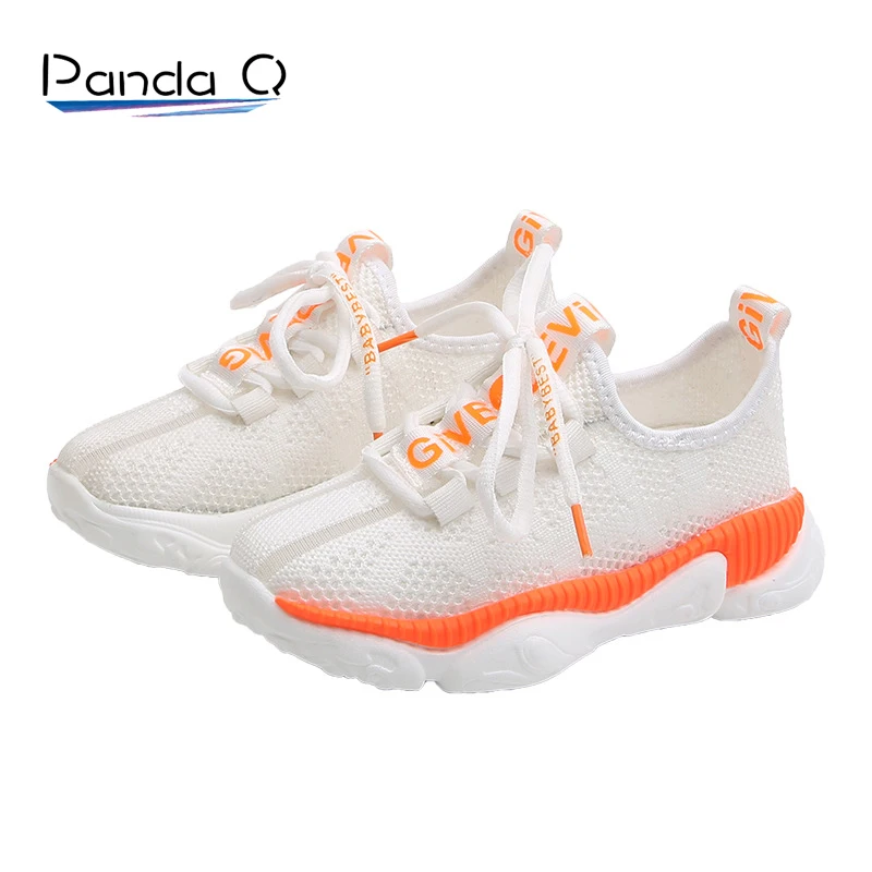 PandaQ/детская обувь; кроссовки с сеткой; Zapatos; дышащие; Para Tenis Infantil; Повседневная резиновая обувь для маленьких мальчиков; Cctwins off; цвет белый