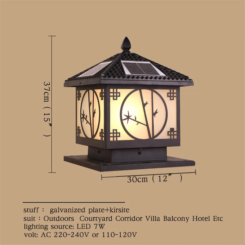 F As Picture Outdoor Wall Lamps Waterproof Solar panel Modern Light Contemporary Creative Balcony Courtyard Corridor Villa Duplex Hotel - Испускаемый цвет: F As Picture