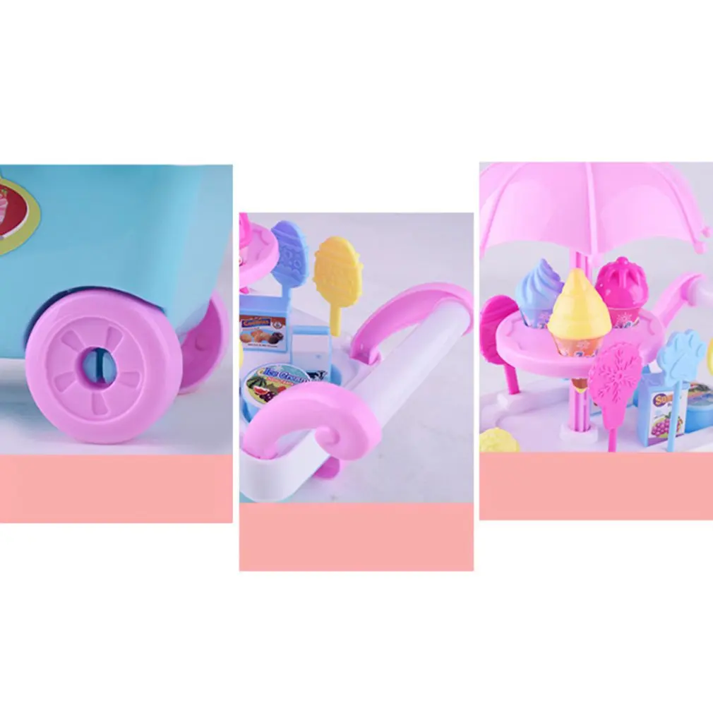 Новые детские ролевые игры игрушки Моделирование DIY конфеты мороженое Тележка