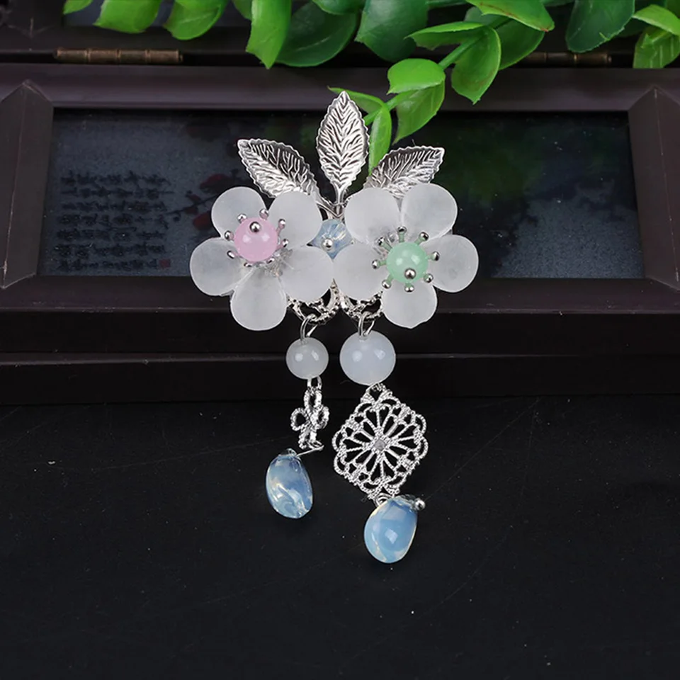 Горячая заколок бабочка кисточки девушка Hanfu украшение для волос китайский стиль традиционный наряд ханьфу Косплей украшения для волос - Цвет: Пустынный камуфляж