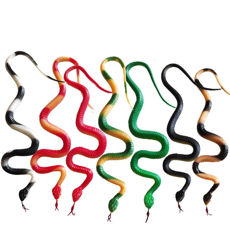 

Novelty Halloween Gift Tricky Funny Spoof Toys Simulation Soft Scary Fake Snake Horror Toy For Party Event