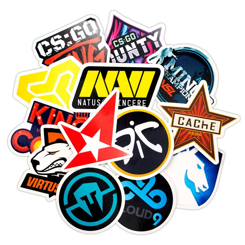 30 шт. CS GO наклейки из игры Набор для мальчиков багаж скейтборд ноутбук Mac Teem