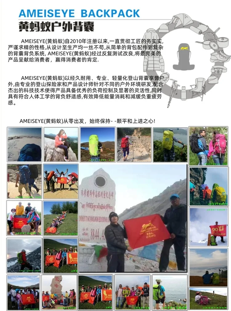 Ameiseye тройное использование Многофункциональный Рюкзак Кошелек для пеших прогулок по бездорожью прямые поставки
