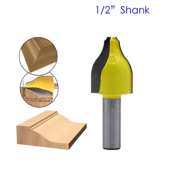 

1PC 1/2" Shank Panel Raiser Router Bit - Vertical - Ogee Bead - cutter woodworking bits wood milling cutter