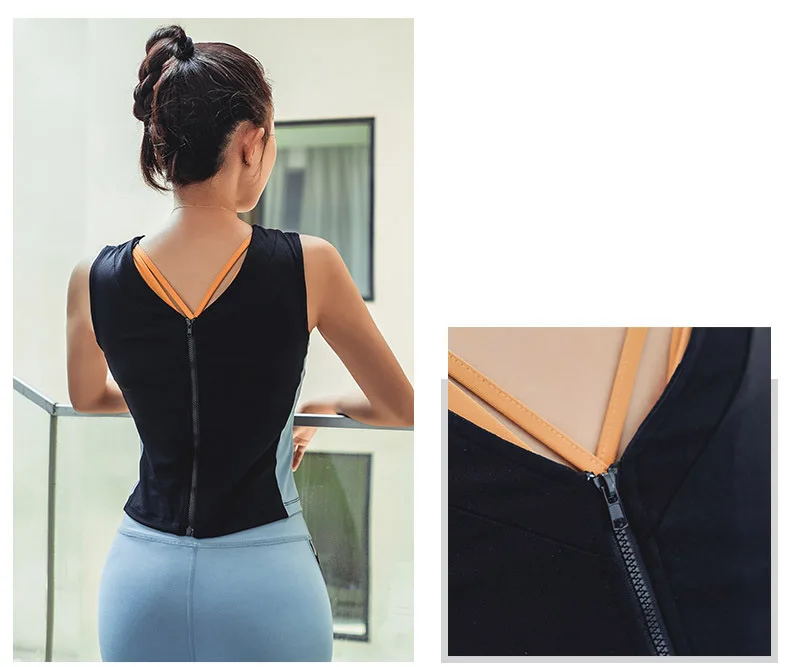 Women Yoga Set Sports Suits 2PCS Fitness Gym Clothing Workout Sets Sport Vest+Slim High waist Yoga Pants stitching sports Sets