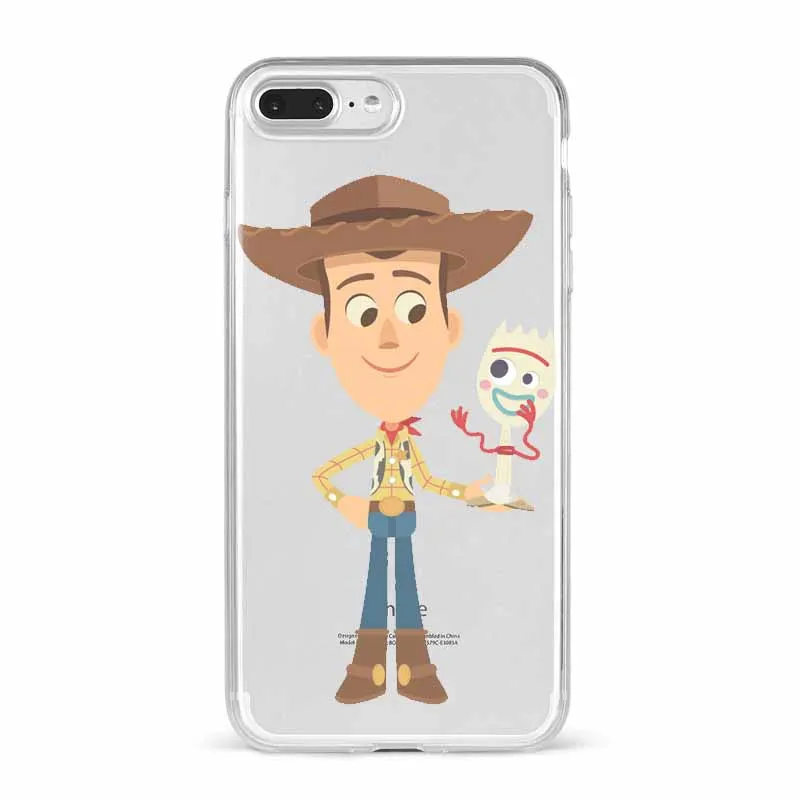 Чехол для iPhone 7 для телефона с мультипликационным принтом Forky 11 Pro X XS MAX XR 8 6 6s Plus забавная мягкая силиконовая задняя крышка с надписью Fundas - Цвет: TPU