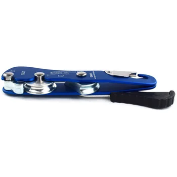

Super sell-Rock Climbing Descender 150Kg Self-Braking Stop Rope Clamp Grab Rescue Descender Carabiner Climbing Accessories