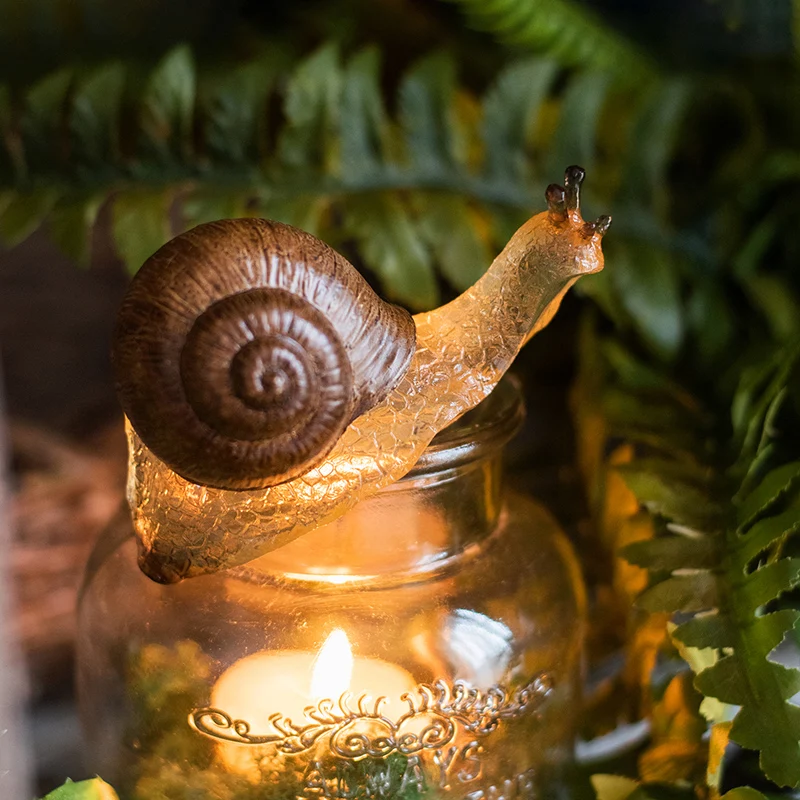 Creative simulation big snail flowerpot ornaments vase fish tank
