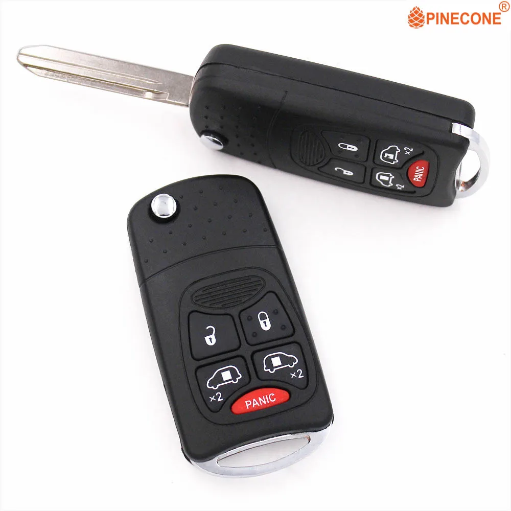 PINECONE для Chrysler Dodge Jeep OHT692713AA дистанционный ключ автомобильный Стайлинг модифицированный 4+ 1 кнопки Автомобильный Брелок чехол