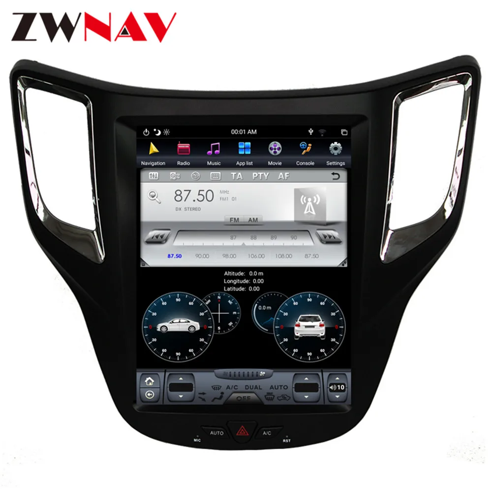 Top Vertical Tesla style Android 9.0 Car multimedia Player For Changan CS35 car GPS NAVI audio stereo radio tape recorder head unit 10