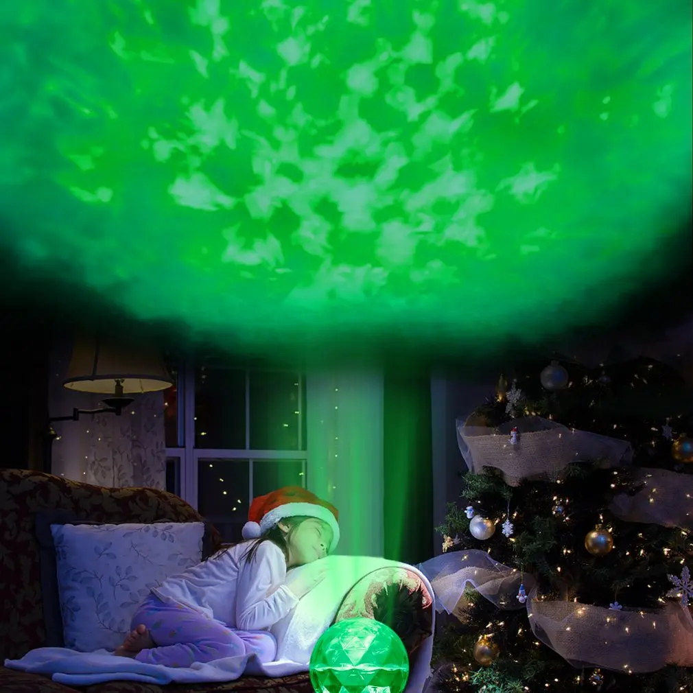 Волшебный цвет меняющийся прожектор вращающийся светодиодный светильник водонепроницаемый светодиодный Рождественский проектор лампа на день рождения Свадебный проектор светильник s