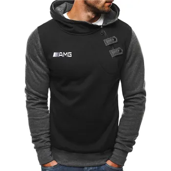 

Motorcycle Racing Men Jacket Sports Casual for amg logo Mens streetwear Fleece Zipper Hoodies Sweatshirts Hip Hop