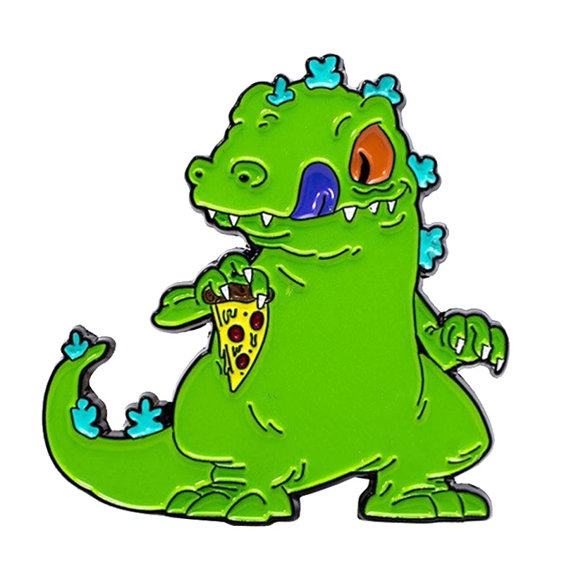REPTAR ON SLICE enamel pin