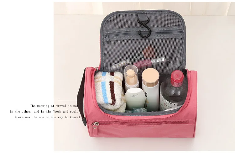 Portable Travel Toiletries Cosmetics Storage Box Folding Waterproof Men Hanging Wash Bag Women Makeup Organizer Cases