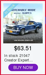 В наличии 21047 создатель Ford Mustang 1967 GT500 автомобили Expert модель совместима с doinbby 10265 строительные блоки кирпич техника