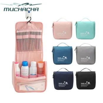 

Dropship Portable Unisex Cosmetic Bag Men Women Travel Cosmetic Make Up Bags Trip Hang Washing Bags Toiletry Bag Wash Organizer