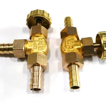 

8/10mm Hose Barb Handle Pagoda Brass Water Oil Air Gas Fuel Line Shutoff Ball Valve Pipe Fittings