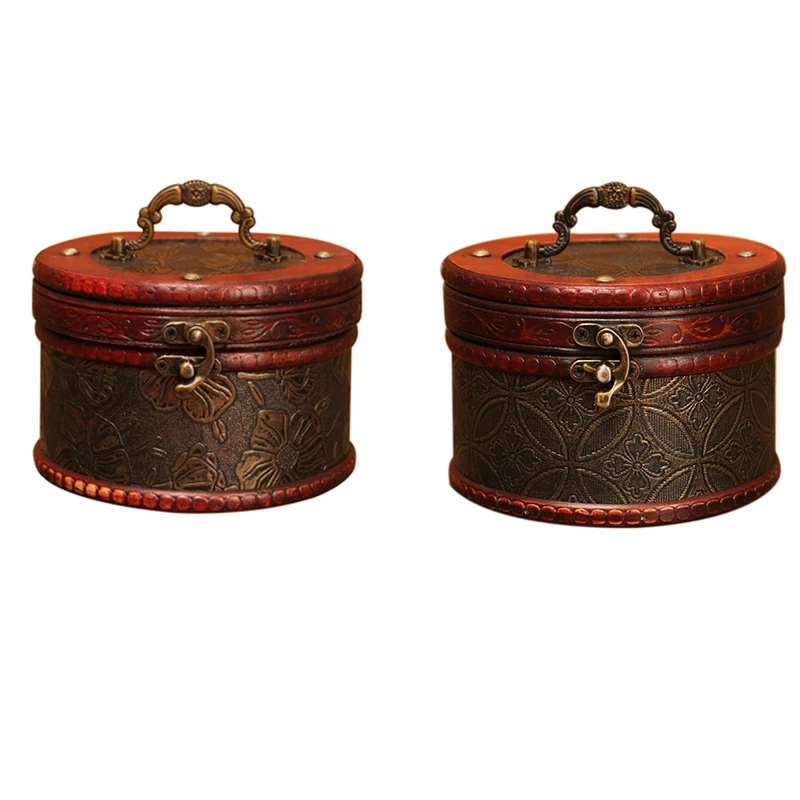 

Old-Fashioned Wooden Storage Box, Jewelry and Other Small Items Creative Storage Box, Jewelry Storage Box