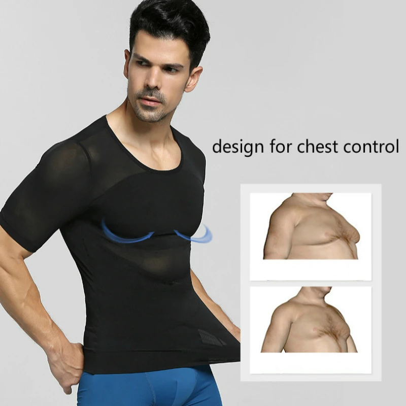 Мужское нижнее белье PRAYGER Body Shaper Грудь корсет Abdo мужчины Корректирующее белье контроль животика Топы