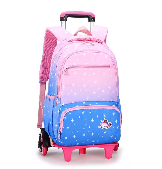 Bolsa de libros con ruedas para estudiantes, mochila escolar con ruedas, para niñas|Mochilas escolares| AliExpress