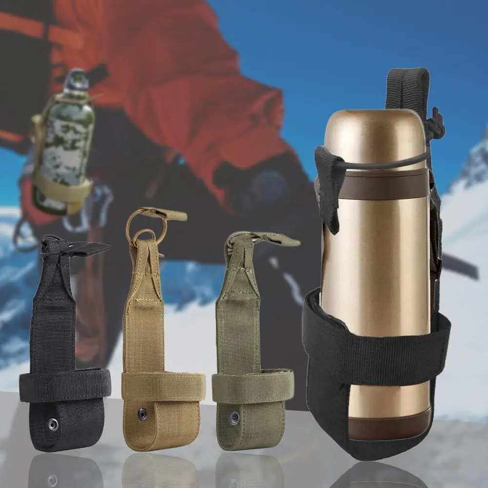 Tactical Hiking Camping Water Bottle Holder Belt Carrier Pouch Outdoor Simple Nylon Bag For Travel Cycling Climbing water bottle holder