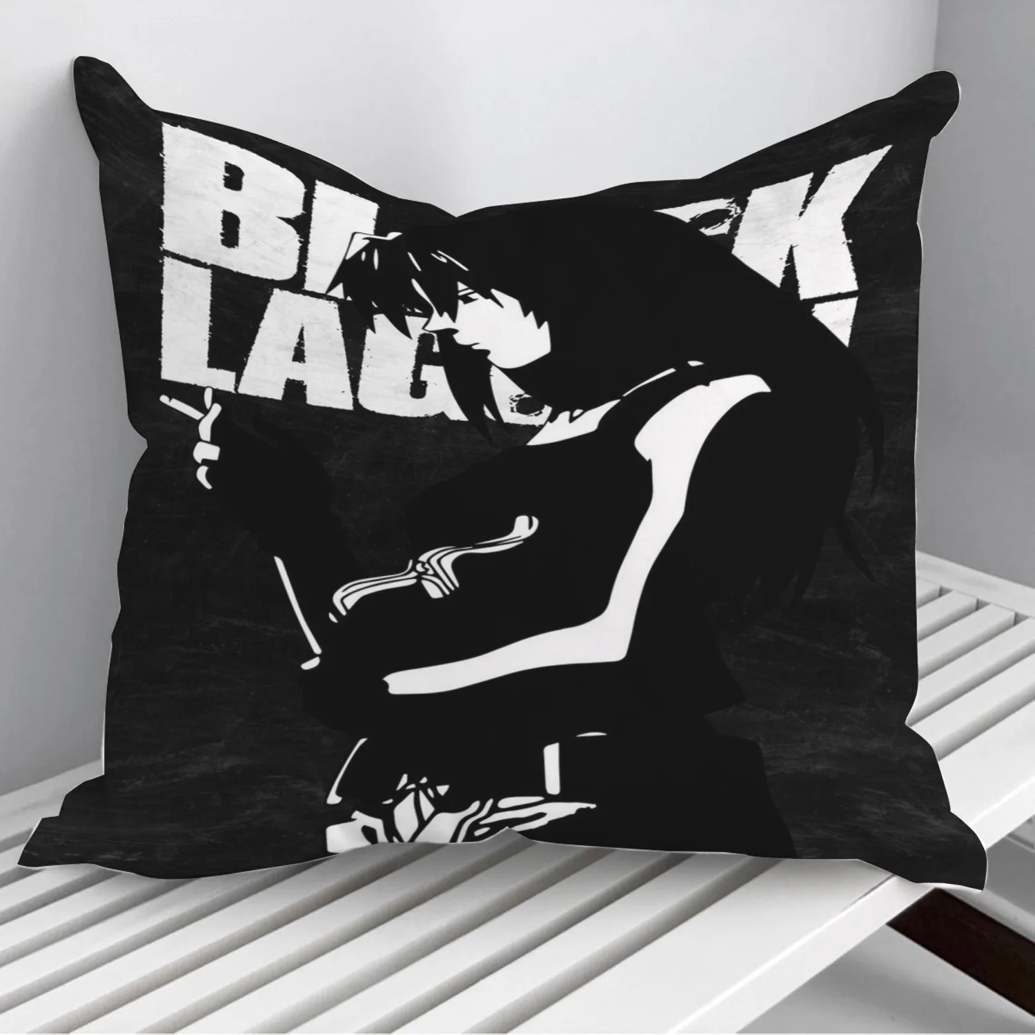 

Black Lagoon Revy Pillowcase Decorative Sofa Cushion Case Bed Pillow Cover Home Decor Car Cushion Cover 45*45cm