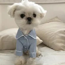 Весенние пижамы для домашних животных для маленьких собак, чихуахуа, Мягкий щенок, жилет для собак, футболка, хлопковые костюмы для кошек, летняя одежда для собак, куртка, пальто