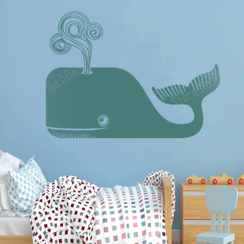 Large Whale Wall Decal Cute Whale Wall Sticker Friendly Whale Children's  Room Bedroom Decor Marine Life Art Decal Decor Z700 - AliExpress