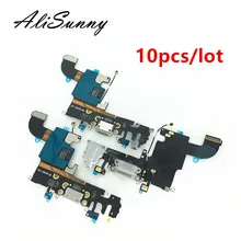 

AliSunny 10pcs Charging Port Flex Cable for iPhone 6 6S 7 8 Plus XR XS USB Dock Connector Charger Ports for iPhone X 5 5S 5C