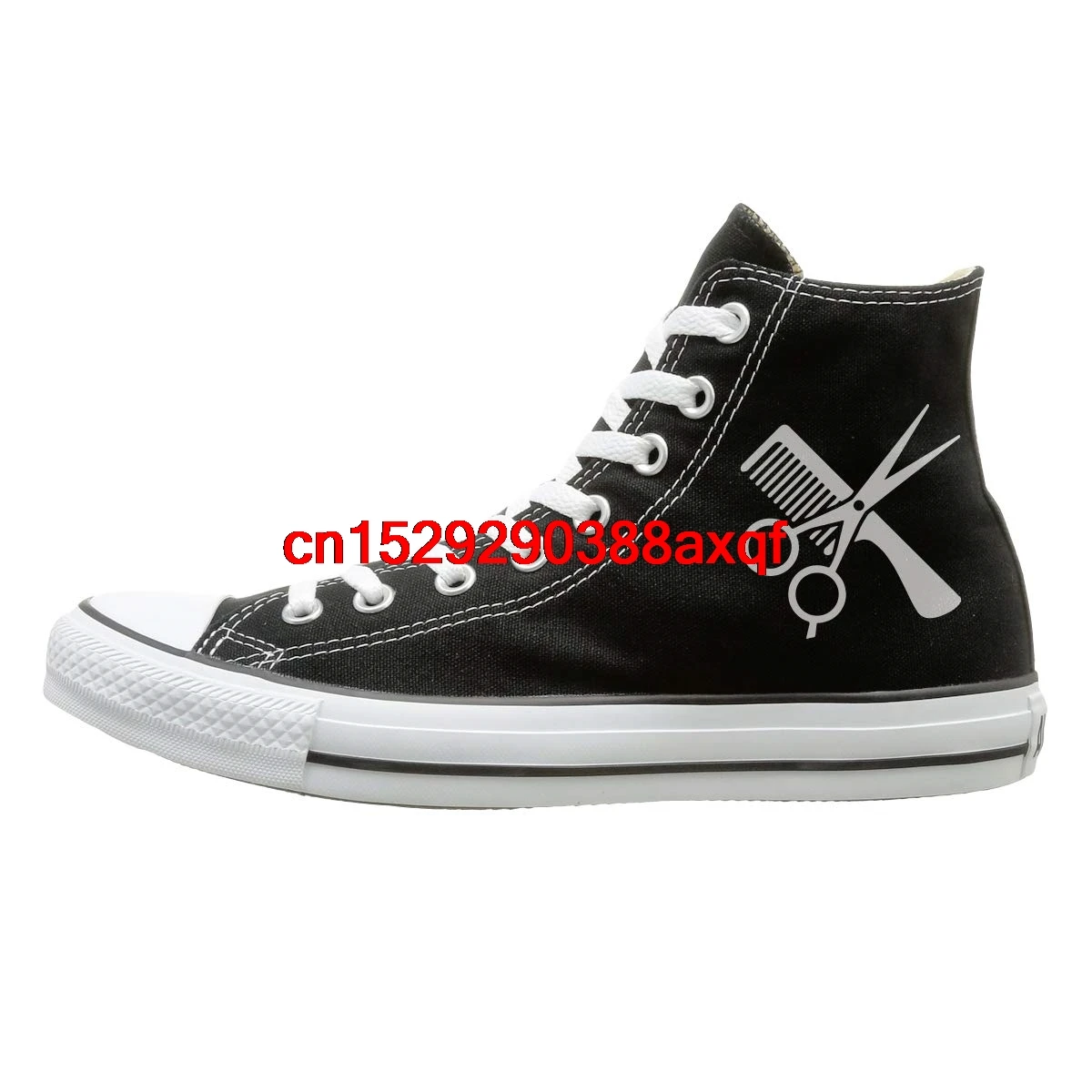 

Canvas Shoes Hairdresser Fashion High Top Lace Ups Canvas Sneakers For Men's Women's