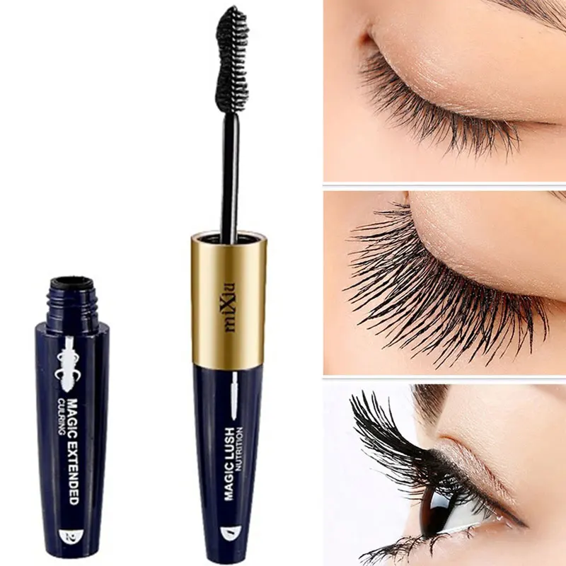 New Arrival Natural Two In One Double-head Design Eyebrow Cream Mascara Combination Waterproof Mascara