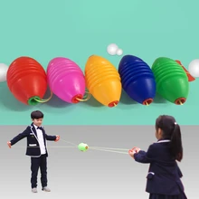 

Outdoor Toys Kindergarten Interactive Sensory Training Toy Children Shuttle Handball Double Pull Gift to primary school child