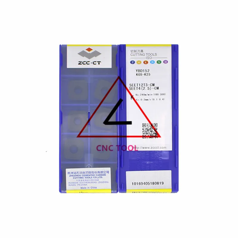 

SEET12T3-CM YBD152 10pcs Original CHINA ZCCCT Milling inserts cutting tools