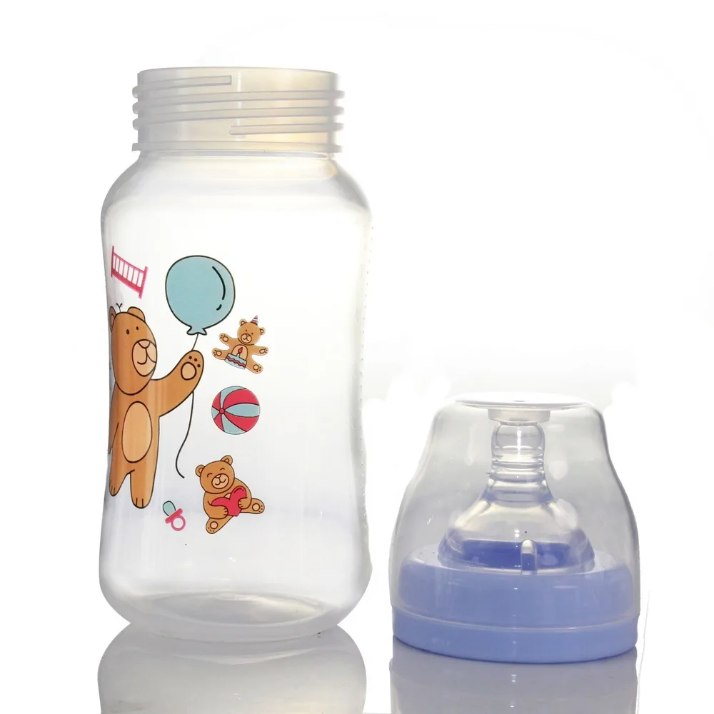 320mL Newborn Children Infant Baby Boy Girl Wide Mouth PP Feeding Bottle Drinking Water Breast-like Feeling